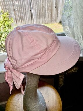 Sun N Sand Light Pink Tie-Back Visor Cap